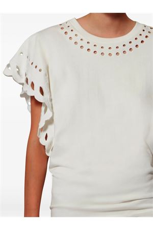 Abito corto orlane in cotone e sangallo MARANT ÉTOILE | RO1016FAD1N08E23EC